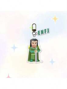 Llavero MBTI, Llavero acrílico personalizado MBTI 16, Accesorio colgante para mochila, Regalo de personaje de dibujos animados, Llavero lindo, Regalo para ella, Regalo para él, Regalo personalizado, Regalo divertido, Regalo para papá, Regalo para novio, Colgante de teléfono - Multicolor - Ver 10