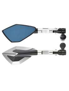 Dual-Color Pentagonal Motorcycle/Scooter/Moped Rearview Mirror - 10MM - View 4