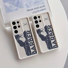 La funda de teléfono BARBER Design para Samsung Galaxy S25 S24 S23 S22 S21 S20 FE Ultra Plus 4G 5G, cubierta trasera de TPU suave a prueba de golpes - Colores mixtos - Ver 3
