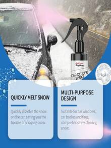 rayhong 100毫升汽车除冰喷雾，快速去除冰雪，有效清除冬季汽车挡风玻璃上的积雪和霜冻。新旧型号随机发货，雪地汽车清洁剂，挡风玻璃清洁剂，汽车除冰喷雾，除冰剂。 - 彩色 - 查看 3