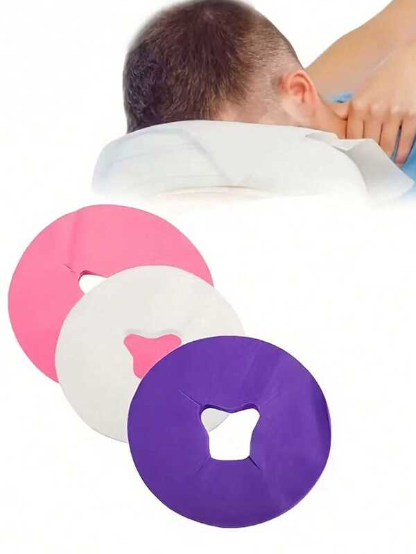 100 piezas de toallas de baño desechables no tejidas perforadas, sin perfume, multiusos, adecuadas para salones de belleza, camas de masaje, lavado de cara, fundas de almohada para camas de spa - excelentes para uso comercial y doméstico (diámetro 28cm/29.5cm)