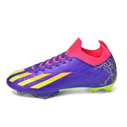 1 đôi giày bóng đá ngoài trời cổ thấp dành cho người lớn và học sinh, giày bóng đá chuyên nghiệp thi đấu, đinh tán cỡ lớn AG cho sân cỏ tự nhiên FG mềm, giày tập bóng đá bằng da buộc dây, thiết kế nhẹ hiệu suất cao, giày bóng đá chuyên nghiệp hàng đầu.