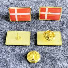 Broche quadrado de alta qualidade com bandeira, em resina com formato de onda, ideal para decoração de festas. Apresenta bandeiras de todo o mundo. - Multicolorido - Ver 14