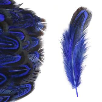 100pcs High-Quality 1.97-3.15inch Colorful Feathers Breeding Pheasant Feathers Okura Colorful DIY Ornaments Clothing Decoration Materials