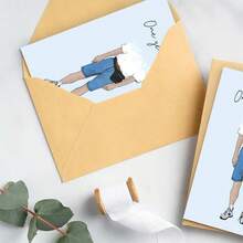 One Year Closer - Cute, Funny Birthday Card, Dad, Boyfriend, Husband, Happy Birthday Greeting Card, For Him Including Envelope - Multicolor - View 7