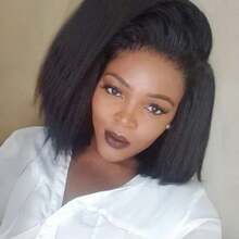 5x5 超强双拉无胶 C 型蓬松直发真人发假发，250% 密度，适合女性日常、派对、圣诞节等场合。 - 彩色 - 查看 3