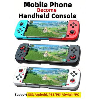yesido 1ชิ้น คอนโทรลเลอร์เกมมือถือแบบยืดได้ เข้ากันได้กับ Apple/Android/Computer/Switch/PS3/4 เกมมือถือภายนอกและเครื่องจำลองไก่/Wuhan Game Hall คอนโซลเกมกินไก่/ราชาแห่งความรุ่งโรจน์แบบมือถือไร้สายแบบยืดหดได้