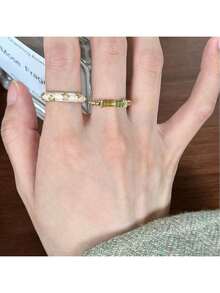 Little Bunny Pearl Ring 2025 New  Hepburn Style Internet Celebrity Hot-Selling Ring For Women Niche Design High-End Feel - E款戒指 - 查看 5
