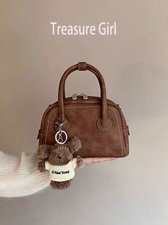 2025新款小型汽车旅馆风格手提包，女士单肩斜挎包