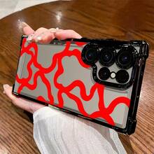 Funda de Teléfono Red Line para Samsung Galaxy S25 S24 S23 S22 S21 FE Ultra Plus 4G 5G a Prueba de Golpes, Cubierta Trasera Transparente y Suave - Colores mixtos - Ver 2