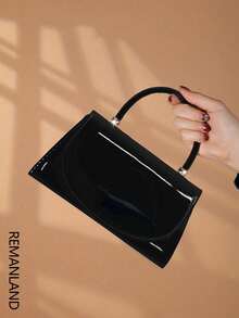 REMANLAND Modische einfarbige spiegelnde Handtasche Abendtasche, charmant und elegant Damen Business Tasche, geeignet für Partygirls, Studentinnen, Bräute, passend zu Partykleidern, Hochzeitskleider, Abendkleidern, engen Röcken, sehr geeignet für Hochzeiten, Zusammenkünfte, Bankette, Partys, Tänze, perfektes Geschenk für Frauen