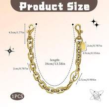 Gold Bag Charms Purse Charm Extender Chain - Gold Vintage Bag Accessories - Cute Handle Replacement Charms Accessories - Handbags Tote Bags Accessories Gifts For Women{Inchcolor_nameinch:InchGold2inch} - Vàng2 - Xem 4