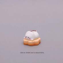 可爱卡通兔子和草莓甜点系列桌面摆件，舒缓压力，治愈系办公装饰 - 彩色 - 查看 11