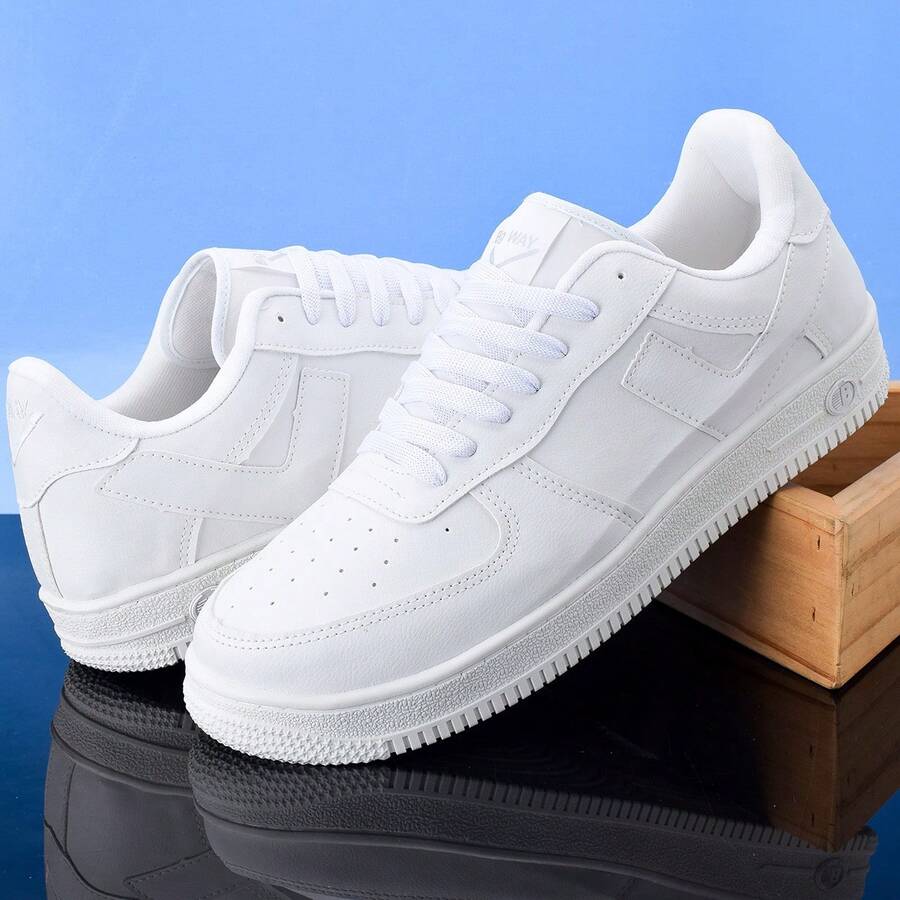 Men's Casual Sneakers, Plus Sizes 48 49 50 51 52 - Blanco - Ver 1
