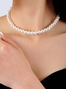 人造珍珠串珠項鍊