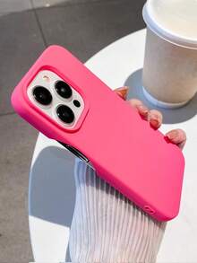 简约无边框玫瑰红软壳手机壳，兼容 17 Pro Max/17 Pro/17 Air/17/16 Pro Max/16 Pro/16/16 Plus/15/15 Pro Max/15 Pro/15 Plus/11/12/13/14 Pro Max/XS/XR/11 Pro/11 Pro Max/12 Pro/12 Pro Max/13 Pro/13 Pro Max/14 Pro/14 Pro Max/14 Plus，创意设计，男女皆宜 - 玫紅色 - 查看 6