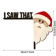 1/2 Set Funny Christmas Door Frame Wooden Decorations, Santa Claus, Reindeer, Snowman, Door, Window, Christmas Decoration For Indoor Christmas Ornaments Home Decor Christmas Decorations Room Decor Winter