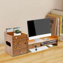 SHIOUCY Supporti per monitor - Colore del legno - Visualizzare 1