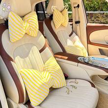 1pc Car Diagonal Headrest, Neck Protection Pillow, Comfortable Car Cushion, Car Seat Lumbar Cushion, Car Interior Supplies Car Pillow Car Seat Cushion - one-size - View 3