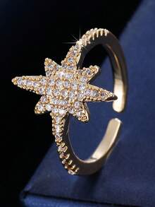 1件简约小众百搭戒指，时尚独特几何优雅珠宝