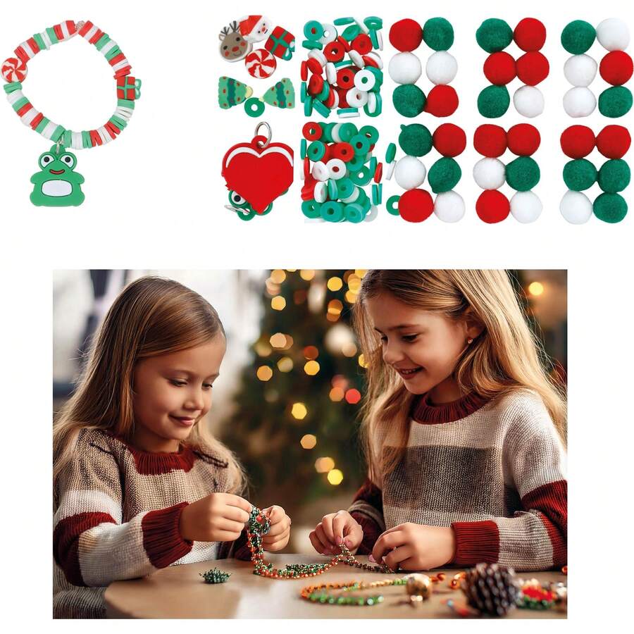 Fiestas Guirca Kit per realizzare 164 braccialetti natalizi, kit fai-da-te per bambini e adulti, perfetto per decorare, creare e personalizzare braccialetti natalizi, ideale per lavoretti festivi e attività creative in famiglia - SPEDIZIONE GRATUITA ✅ Consegna in 24/48h in Spagna continentale - Multicolore - Visualizzare 1