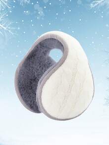 Orejeras plegables de unicolor unisex, cálidas y suaves orejeras de invierno para hombres, cubiertas de orejas plegables adecuadas para el transporte diario, el trabajo y las actividades al aire libre en otoño/invierno - orejeras - Ver 13