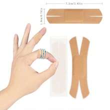 100/10pcs X-Shaped Bandages, Emergency Wound Hemostatic Patches, Fingertip Bandages, Flexible Shaped Bandages, Waterproof Bandages, Creative Dressings And Wound Dressings, Breathable Adhesive Bandages - Suitable For Emergency Wound Care, Abrasions, Blisters, Etc.