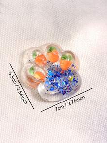 1/6 buc jucării de stoarcere cu labă de pisică moale, transparente cu sclipici, din seria de fructe, moi și drăguțe, jucărie Fidget, jucărie pufoasă, Taba Squishy, jucării anti-stres pentru birou și călătorii, potrivite pentru copii, adolescenți și adulți, cadouri pentru copii, jucării pentru copii, jucării pentru fete, jucării pentru băieți, jucării senzoriale, cadouri pentru fete, cadouri pentru petreceri pentru copii, umplutură pentru pungi de petrecere, jucării pentru umplutură pentru pungi de petrecere, jocuri de petrecere, cadouri pentru petreceri de ziua de naștere, cadouri amuzante