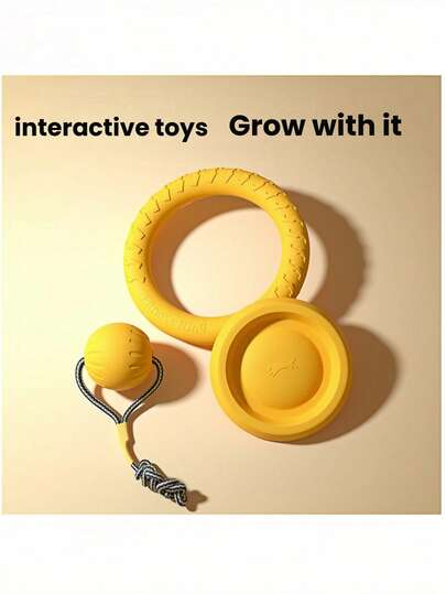 لعبة كبيرة للكلاب، لعبة مضغ للبوردر كولي، حلقة جذب ولعبة إلقاء