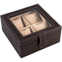 Watch Boxes - 4 Watches, Chocolate - View 9
