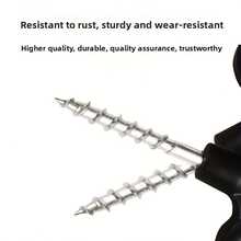 Heavy-Duty Three-Hole Deck Threaded Pegs - Windproof Camping Tent Pegs With Threaded Shaft, Excellent Choice For Backpacking And Survival Trips, Suitable For Tents, Awnings, Shelters - Suitable For Outdoor, Construction, DIY Projects - Camping Accessories, Outdoor Fixing, Manual Fastening Design, Durable Plastic, Sturdy Construction, - Multicolor - View 8