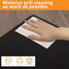 4 Pcs Customizable Drip Tray Liner Compatible With Traeger Pro 575 Pro 22 Pro 780 And Traeger Tailgater Drip Tray Reusable Grill Drip Pan Liner For Traeger Drip Tray Liner For Catching Grease - Black - View 7