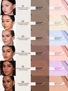JUDYDOLL LIQUID CONTOUR & UNDER EYE BRIGHTENING DUO, Hydrating Highlighter & Brightening Concealer Duo, Suitable For Beginners And Daily Wear, Doesn't Cake Or Crease - #04 TRUNG BÌNH VỚI TÔNG MÀU TRUNG TÍNH - Xem 8