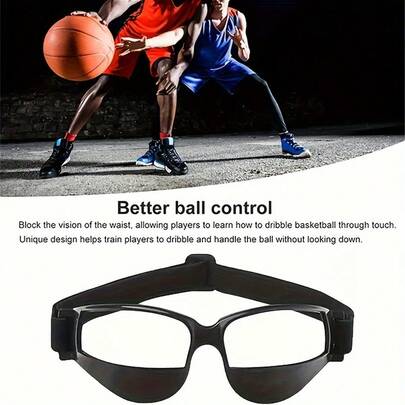 One Pair Of Basketball Training Glasses - Anti-Head-Down, Shooting And Ball-Handling Trainer, Universal Basketball Anti-Head-Down Glasses, Suitable For All Skill Levels, Multi-Purpose, Suitable For Athletes And Basketball Enthusiasts, Players And Coaches, Unique Design To Help Improve Skills
