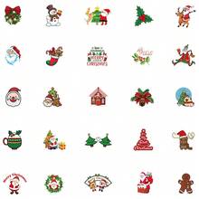 100 Stück Weihnachts-Aufkleber, Fröhliche Weihnachts-Aufkleber, süße Aufkleber, Weihnachtsgeschenk-Aufkleber, wasserfeste Vinyl-Aufkleber für Laptop, Handy, Auto, Skateboard, Wasserflaschen, Scrapbooking, Computer, Journaling