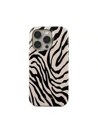 Zebra Striped Phone Case - Striking Black And White Stripes