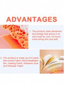 Heat Generating Insole With Mugwort Self Heating Insole, Continuously Heating For 4-6 Hours - Khaki - View 8