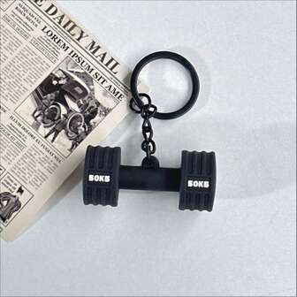 健身系列软橡胶钥匙扣，高品质杠铃哑铃吊坠，包包挂饰，健身爱好者礼物 - 杠铃钥匙扣礼品，健身礼品，吊坠，手机挂绳，汽车挂饰，钥匙扣，包包挂饰