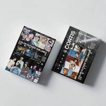 CORT/IS《COLOR OUTSIDE THE LINES》出道专辑55张LOMO照片卡套装 - MARTI JUHOON JAMES KEONHO SEONGHYEON - COER粉丝收藏礼物，高清双面偶像周边，流行音乐周边，COER限量版礼盒，完美的生日和节日礼物 - 彩色 - 查看 3