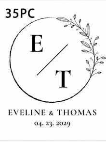 35 pièces Autocollants transparents personnalisés - 6 styles, Couronne florale bohème, Monogramme botanique de mariage, Étiquettes autocollantes personnalisées pour les faveurs de baptême, les décorations de mariage dorées, les cadeaux personnalisés, les décorations personnalisées, les anniversaires, les mariages