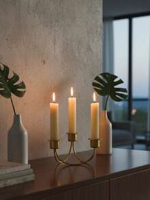 1PC European Vintage Iron Candlestick Candlelight Dinner Shooting Props Candlelight Dinner Wedding Table Decoration Decoration Halloween, Spooky, Autumn, Festival, Holiday , Winter, Holiday, Festival,Room Decor,Gifts