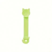 1个易挤压式猫粮喂食器 - 长柄湿粮喂食器，耐用塑料宠物零食勺，猫粮喂食工具 - 彩色 - 查看 4