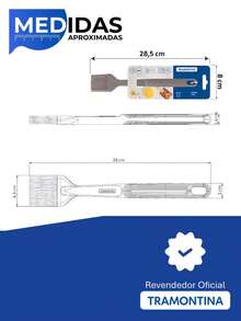 Tramontina Softta Silicone Brush, Gray - Tramontina - 刷子 25858/160 - 查看 5