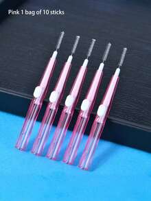 10/30/60 件牙间刷（带盒），0.6 毫米、0.7 毫米、0.8 毫米，牙齿清洁工具，口腔卫生牙间刷，牙签清洁器，用于细节清洁，返校 - 彩色 - 查看 13