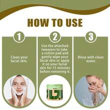 Exfoliating Scrub Pad - Korean Skincare Product Targeting Dark Spots, Wrinkles, And Dull Skin - Moisturizing Facial Treatment Containing Snail Mucin, Niacinamide, Peptides, And Centella Asiatica - 100 Pads - 綠色 - 查看 5