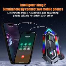 Multi-Functional Wireless Motorcycle Headset & Earbud - Dual-Mode Dual Channel, Music Player, Call Control With Soft/Hard Microphone For Simultaneous Music & Riding - Multifunctional Bluetooth Headset (host + Accessories Set) - View 8