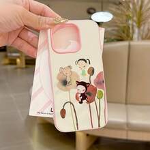 Super Cute Y-Yoshitomo Nara Phone Case, Compatible With  17, 16E, 16, 15, 14, 13, 12, 11 Pro Max, Air, XR, XS, X, 7, And 8 Plus Models, Made Of Soft TPU Matte Double Layer Back Cover. 17 Case Scover De  17 Pro Max - Trộn màu - Xem 1