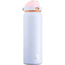 40 Oz Vacuum Water Bottle For Fishing: 2-In-1 Lid Straw Spout Lid, Leakproof, Keeps Cold 24Hrs, Hot For 10Hrs, , Stainless Steel Insulated Flask For Camping, Travel, Gift (Lilac Mood),27007053 - 青檸色 - 查看 1