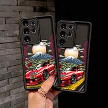 Funda de teléfono deportiva roja, fresca y elegante, con diseño de monte , para Samsung Galaxy S25 S24 S23 S22 S21 S20 FE Ultra Plus 4G 5G, a prueba de golpes, de TPU suave - Colores mixtos - Ver 1