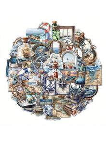 SCXXBSW 50 ملصق شفاف مسلي للملاحة مناسب لأغراض مثل الكتيبات وأغلفة الهواتف والأجهزة المحمولة والحقائب والثلاجات وغيرها